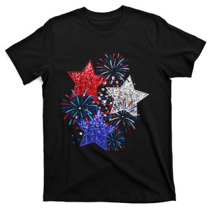 4th Of July Fireworks Stars Funny Cute 4th Of July T-Shirt