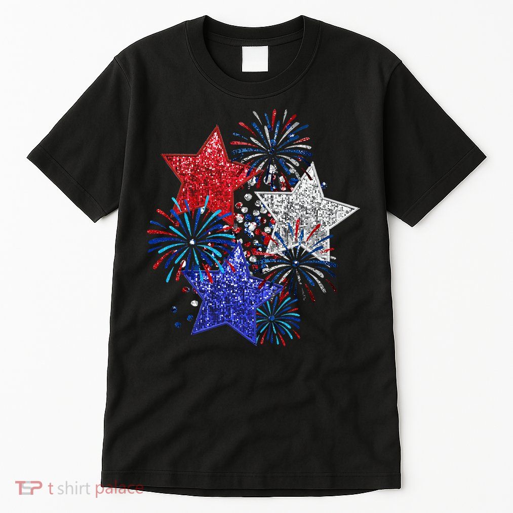 4th Of July Fireworks Stars Funny Cute 4th Of July Tall T-Shirt