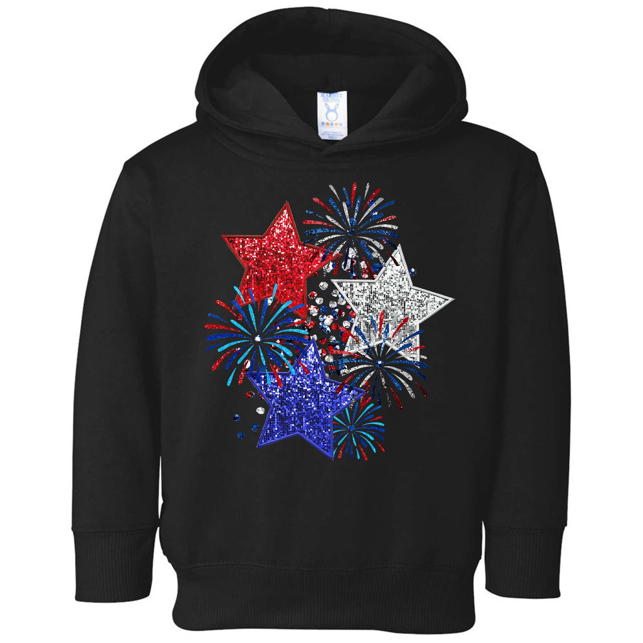 4th Of July Fireworks Stars Funny Cute 4th Of July Toddler Hoodie