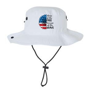 4th Of July Sunflower Home Of The Free Because Of The Brave Gift Legacy Cool Fit Booney Bucket Hat