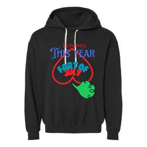 4th Of July Funny Fart Of July Garment-Dyed Fleece Hoodie