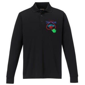 4th Of July Funny Fart Of July Performance Long Sleeve Polo