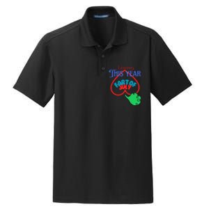 4th Of July Funny Fart Of July Dry Zone Grid Polo