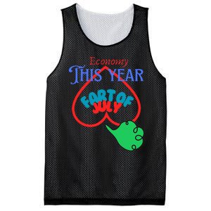 4th Of July Funny Fart Of July Mesh Reversible Basketball Jersey Tank