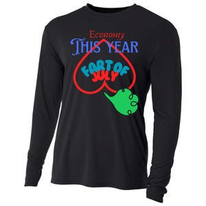 4th Of July Funny Fart Of July Cooling Performance Long Sleeve Crew