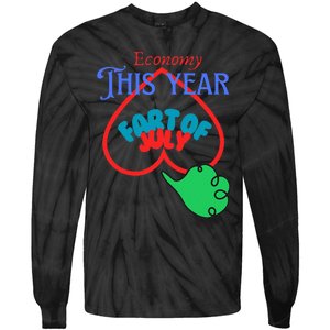 4th Of July Funny Fart Of July Tie-Dye Long Sleeve Shirt