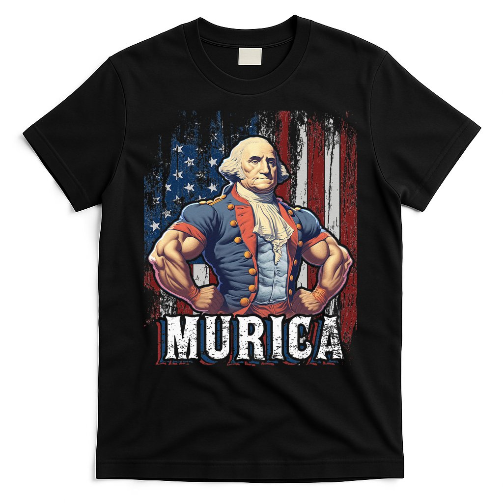 4th of July Patriotic Funny George Washington July 4th T-Shirt