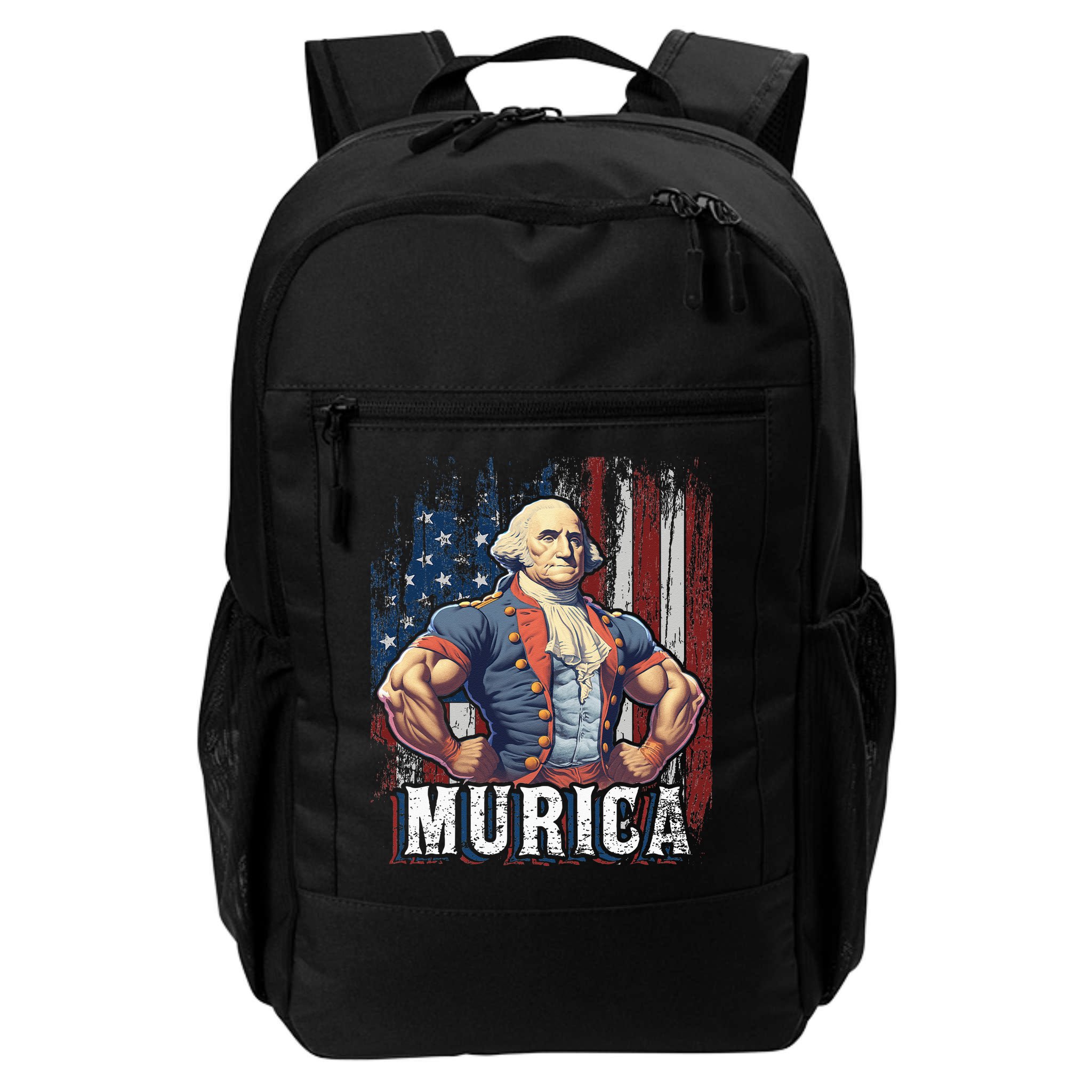 4th of July Patriotic Funny George Washington July 4th Backpack
