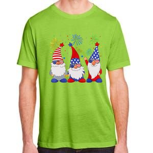 4th Of July Funny Patriotic Gnomes Sunglasses American USA Adult ChromaSoft Performance T-Shirt