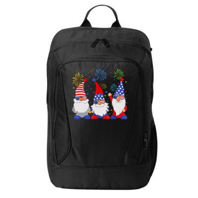 4th Of July Funny Patriotic Gnomes Sunglasses American USA City Backpack