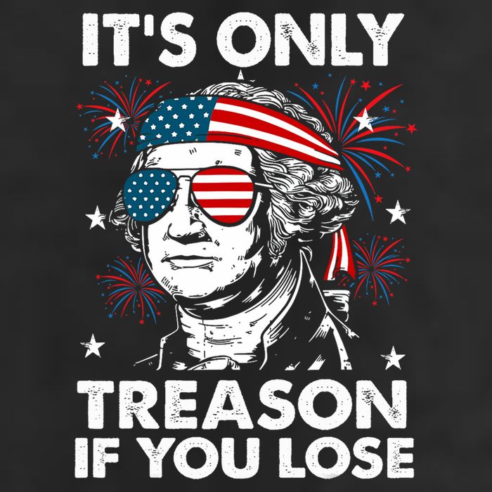 4th Of July Its Only Treason If Lose Funny Georgewashington Golf Towel