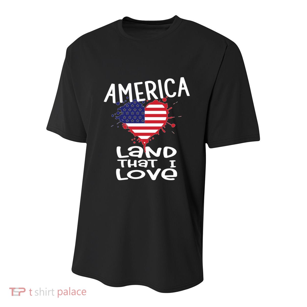 4th Of July America Land That I Love Heart Gift Youth Performance Sprint T-Shirt