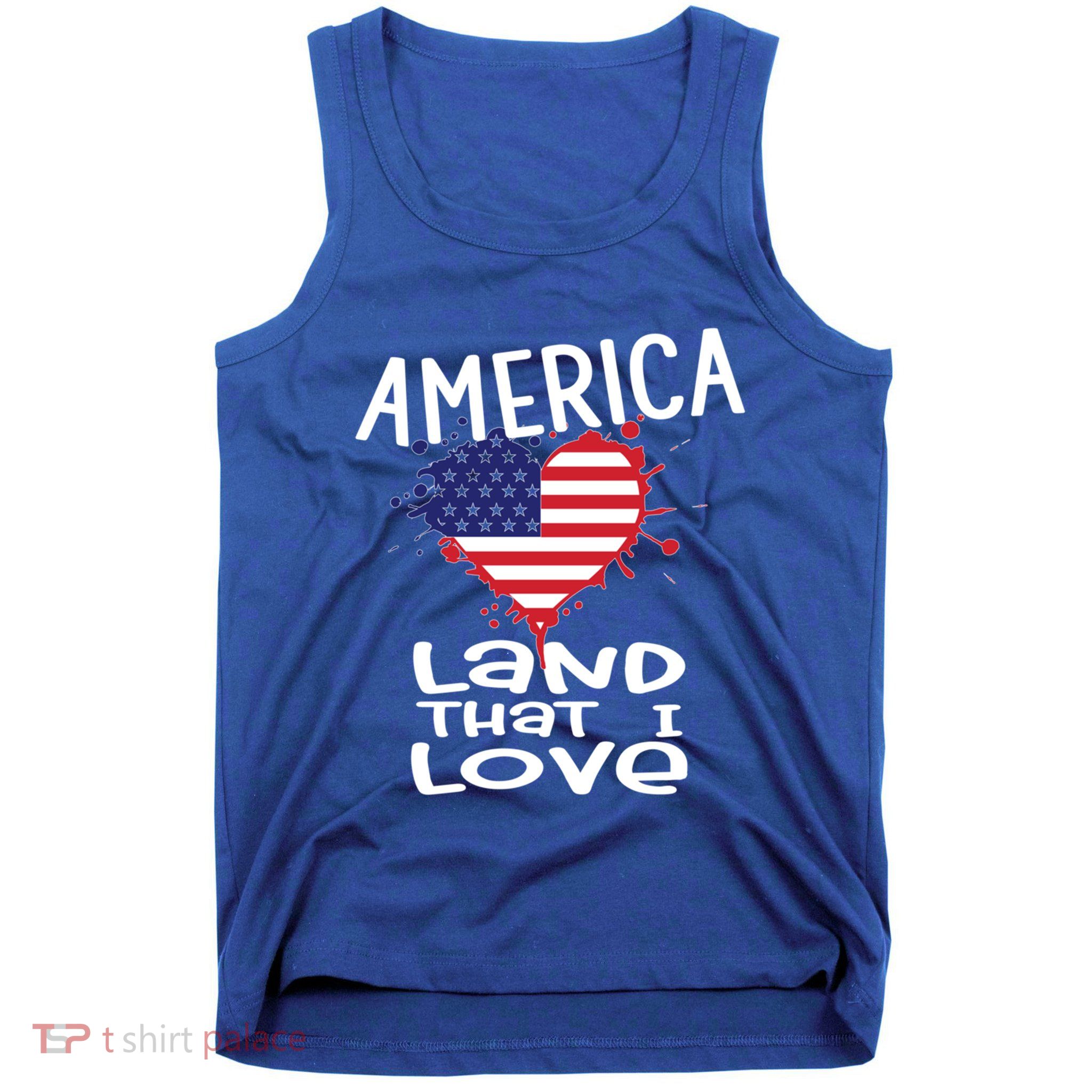 4th Of July America Land That I Love Heart Gift Tank Top