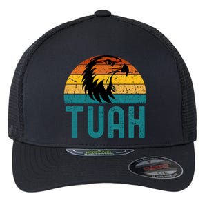 4th Of July Patriotic Usa Hawk Tuah Spit On That Thing Flexfit Unipanel Trucker Cap