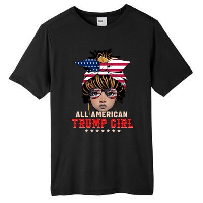 4th Of July All American Afro Trump Great Gift Tall Fusion ChromaSoft Performance T-Shirt