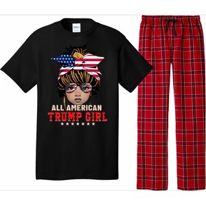 4th Of July All American Afro Trump Great Gift Pajama Set