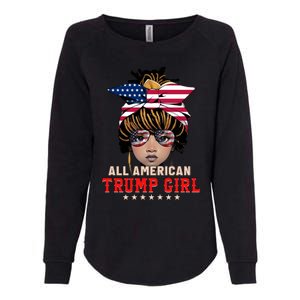 4th Of July All American Afro Trump Great Gift Womens California Wash Sweatshirt