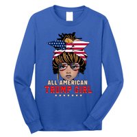 4th Of July All American Afro Trump Great Gift Long Sleeve Shirt