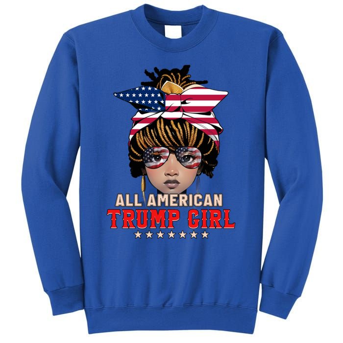 4th Of July All American Afro Trump Great Gift Sweatshirt