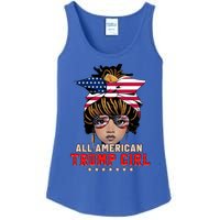 4th Of July All American Afro Trump Great Gift Ladies Essential Tank