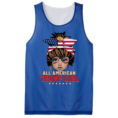 4th Of July All American Afro Trump Great Gift Mesh Reversible Basketball Jersey Tank