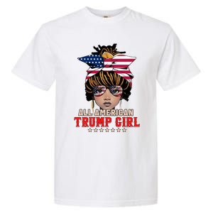 4th Of July All American Afro Trump Great Gift Garment-Dyed Heavyweight T-Shirt