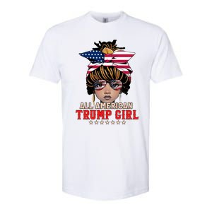 4th Of July All American Afro Trump Great Gift Softstyle CVC T-Shirt