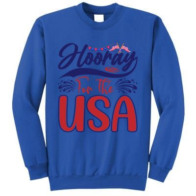 4th Of July Hooray For The Usa Patriotic Gift Sweatshirt