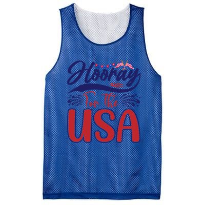 4th Of July Hooray For The Usa Patriotic Gift Mesh Reversible Basketball Jersey Tank