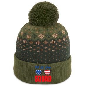 4th Of July Squad 4th Of July The Baniff Cuffed Pom Beanie