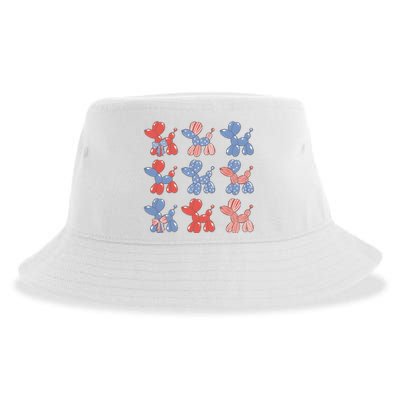 4th Of July Dog Lover Independence Day Sustainable Bucket Hat