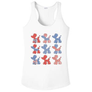 4th Of July Dog Lover Independence Day Ladies PosiCharge Competitor Racerback Tank