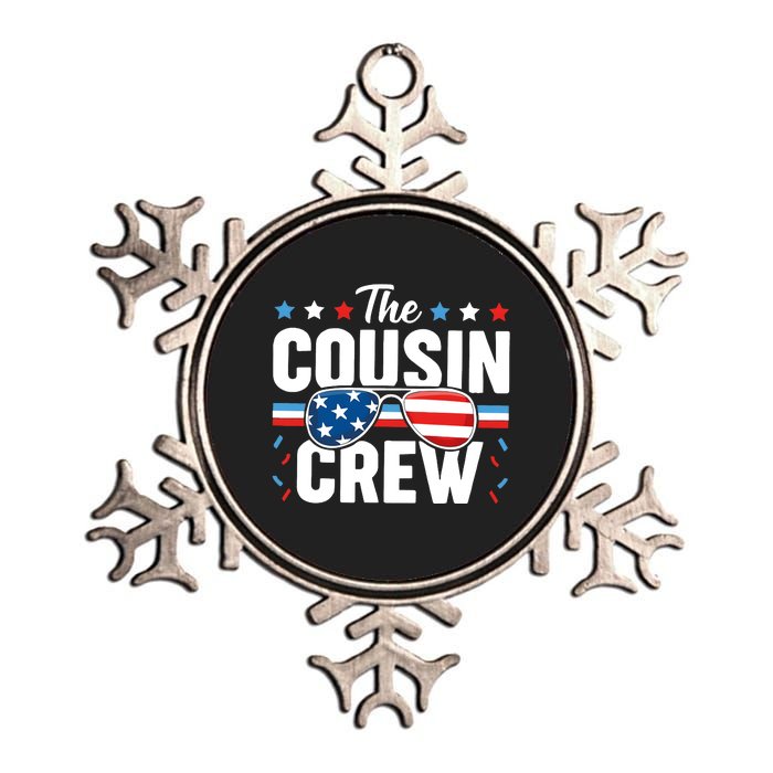 4th Of July Patriotic Cousin Crew Metallic Star Ornament