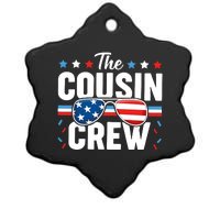 4th Of July Patriotic Cousin Crew Ceramic Star Ornament