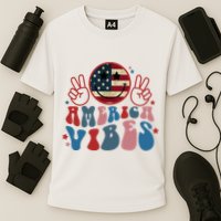 4th Of July Shirt Smile Face Independence Day Cooling Performance Crew T-Shirt