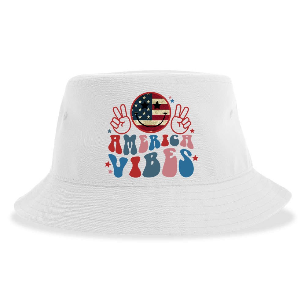 4th Of July Shirt Smile Face Independence Day Sustainable Bucket Hat