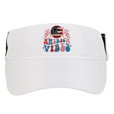 4th Of July Shirt Smile Face Independence Day Adult Drive Performance Visor
