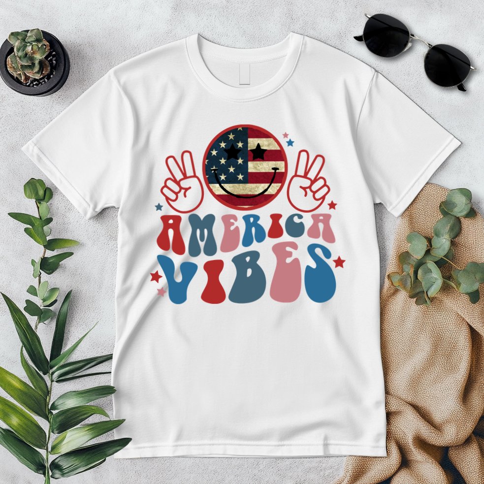 4th Of July Shirt Smile Face Independence Day Premium T-Shirt