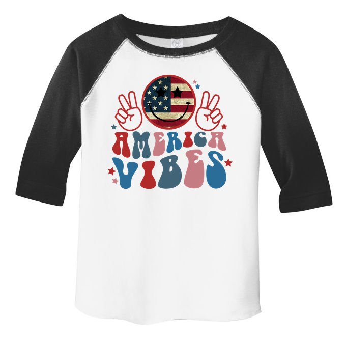4th Of July Shirt Smile Face Independence Day Toddler Fine Jersey T-Shirt