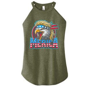 4th Of July Patriotic Eagle July 4th Usa Merica Women's Perfect Tri Rocker Tank