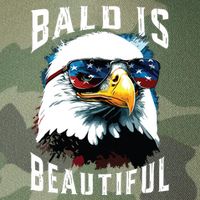 4th Of July Independence Day Bald Eagle Bald Is Beautiful Legacy Tie Dye Trucker Hat