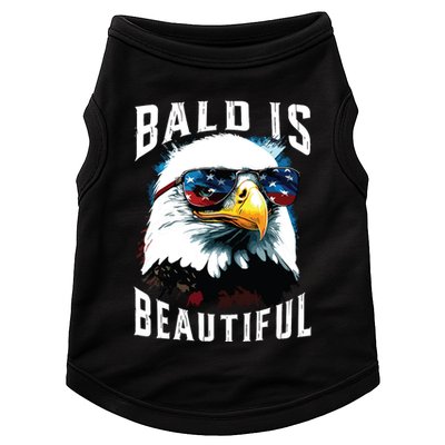 4th Of July Independence Day Bald Eagle Bald Is Beautiful Doggie Tank
