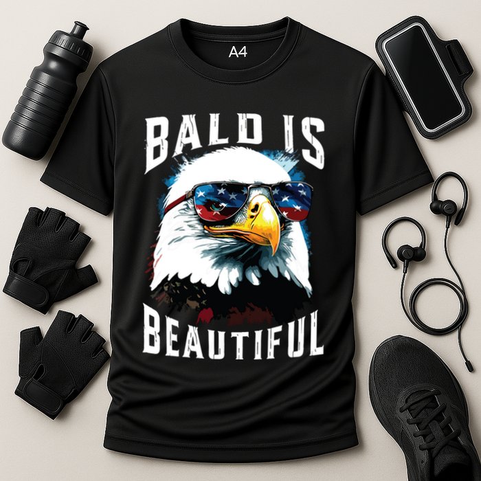 4th Of July Independence Day Bald Eagle Bald Is Beautiful Performance Shirt