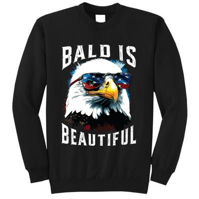 4th Of July Independence Day Bald Eagle Bald Is Beautiful Sweatshirt