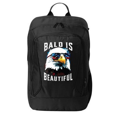 4th Of July Independence Day Bald Eagle Bald Is Beautiful City Backpack