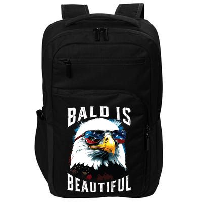 4th Of July Independence Day Bald Eagle Bald Is Beautiful Impact Tech Backpack