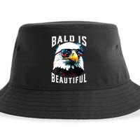 4th Of July Independence Day Bald Eagle Bald Is Beautiful Sustainable Bucket Hat