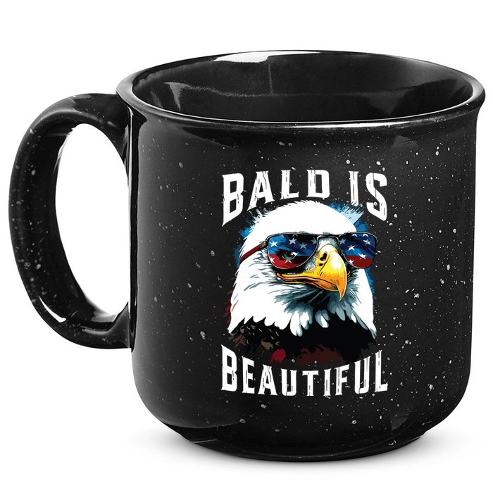 4th Of July Independence Day Bald Eagle Bald Is Beautiful 15oz Campfire Ceramic Mug