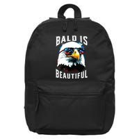 4th Of July Independence Day Bald Eagle Bald Is Beautiful 16 in Basic Backpack