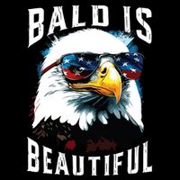 4th Of July Independence Day Bald Eagle Bald Is Beautiful Cooling Performance Long Sleeve Crew
